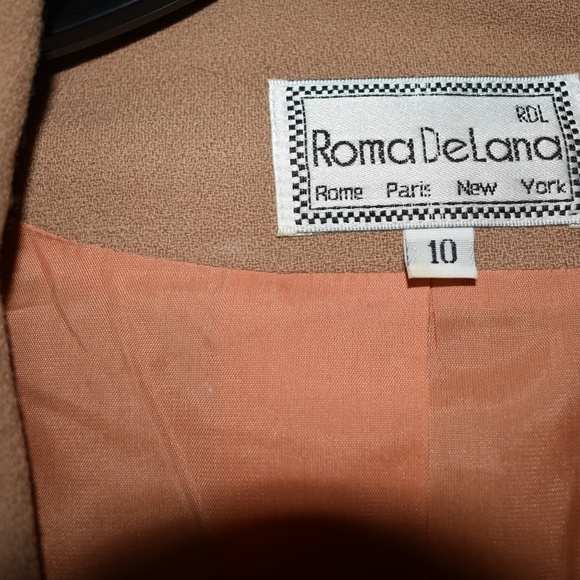 Beige Suit Jacket and Skirt Set - Picture 5 of 5